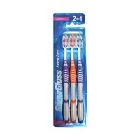 SNOW GLOSS Набор зубных щёток 2+1 Expert dent средней жёсткости